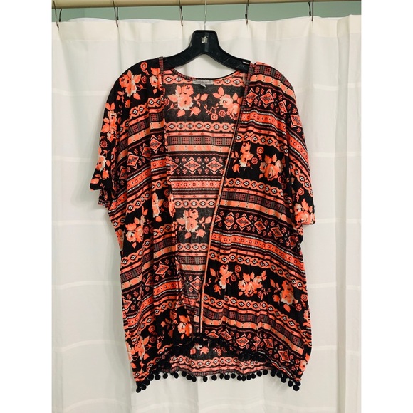 Neon PomPom Cardigan - Picture 1 of 3